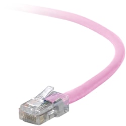 Belkin Cat. 5E UTP Patch Cable - RJ-45 Male - RJ-45 Male - 10ft - Pink