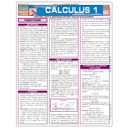 QuickStudy Guide, Calculus 1