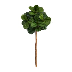 Nearly Natural Fiddle Leaf 54"H Artificial Tree, 54"H x 16"W x 16"D, Green