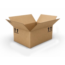 Standard-Duty Single Wall Corrugated Boxes, 14-1/2" x 10" x 6", Kraft, Total Qty 900
