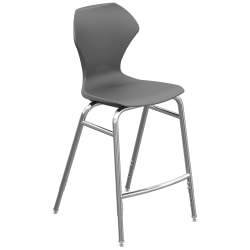 Marco Group™ Apex™ Apex Series Adjustable Stool, Charcoal/Chrome