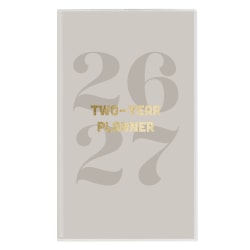 2025-2026 Graphique 2-Year Art And Design Monthly Pocket Planner, 4" x 6", Typography, August To December, 2Y02726