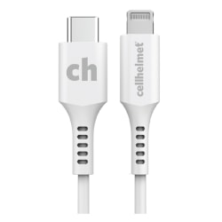 cellhelmet® Charge And Sync USB-C® To Lightning® Round Cable, 3’, Gray