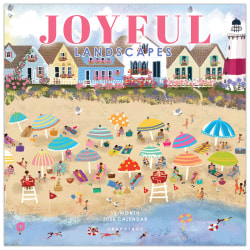 2026 Graphique Art And Design Monthly Wall Calendar, 7" x 7", Joyful Landscapes, January To December, MY06026