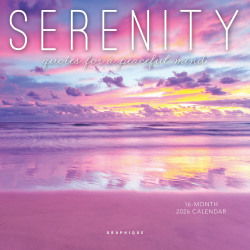 2026 Graphique Inspirational Monthly Mini Wall Calendar, 7" x 7", Serenity, January To December, MY04026