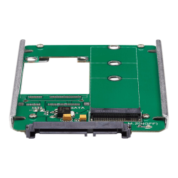 Tripp Lite M.2 NGFF SSD (B-Key) to 2.5in SATA Open Frame Housing Adapter - Storage bay adapter - 2.5" to M.2 - green