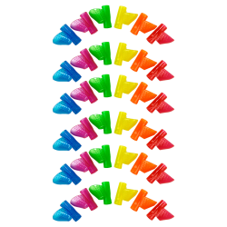 The Pencil Grip The Pointer Grips, Assorted Colors, 12 Grips Per Pack, Set Of 3 Packs