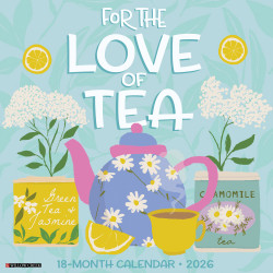 2026 Willow Creek Press Art & Design Monthly Wall Calendar, 12" x 12", For the Love of Tea, January To December, 55786