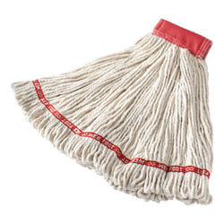 Rubbermaid® Web Foot Wet Mop, 5" Band, White