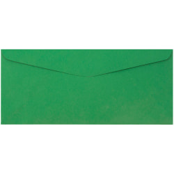 JAM Paper® #9 Booklet Envelopes, Gummed Closure, Green, Pack Of 50