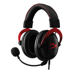 HyperX Cloud II Over-The-Head Gaming Headphones, Red