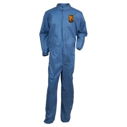 Kleenguard A20 Coveralls - Zipper Front, Elastic Back, Wrists & Ankles - Zipper Front, Elastic Wrist & Ankle, Breathable, Comfortable - 2-Xtra Large Size - Flying Particle, Contaminant, Dust Protection - Blue - 24 / Carton