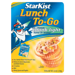 Starkist® Lunch To-Go Tuna Kit, 4.5 Oz, Pack Of 12