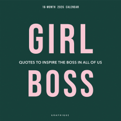 2026 Graphique Inspirational Monthly Wall Calendar, Girl Boss, 12" x 12", January To December, CY85526