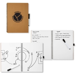 Custom Brainstorm Dry-Erase Notebook, 7-3/4" x 10-1/2", 90% Recycled