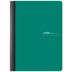 Office Depot® Brand Poly Composition Book, 7-1/4" x 9-3/4", Wide Ruled, 80 Sheets, Green