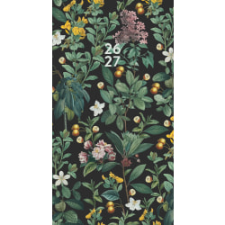 2026-2027 Willow Creek Press 2-Year Monthly Checkbook/Calendar, 3-1/2" x 6-1/2", Botanical Nature, January 2026 To December 2027, 57483