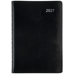 Office Depot Brand Daily Planner, 5" x 8", Black, January 2027 to December 2027, OD00010027