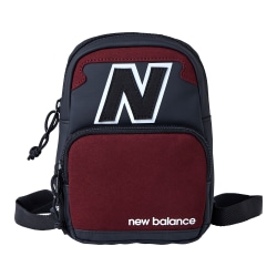 New Balance Legacy Micro Backpack, 7-1/8"H x 16-15/16"W x 2-1/4"D, Black/Red
