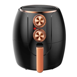 Brentwood 3.2 Qt Electric Air Fryer With Timer And Temp Control, Black/Bronze