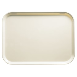 Cambro Camtray Rectangular Serving Trays, 15" x 20-1/4", Cottage White, Pack Of 12 Trays