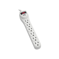 Tripp Lite Surge Protector Power Strip 120V 6 Outlet 2' Cord 180 Joule - Surge protector - AC 120 V - output connectors: 6 - for P/N: CLAMPUSBLK, CLAMPUSW