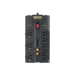 Tripp Lite Protect It! Eight-Outlet Surge Suppressor, Dark Gray