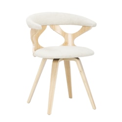 LumiSource Gardenia Chair, Cream/Natural