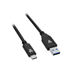 V7 - USB cable - 24 pin USB-C (M) reversible to USB (M) reversible - USB 2.0 - 3 ft - black