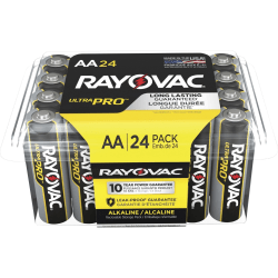 Rayovac Ultra Pro Alka AA24 Batteries - For Multipurpose - AA - 1.5 V DC - 24 / Pack