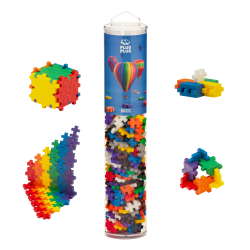 Plus-Plus Building Blocks 240-Piece Tube, Basic Colors