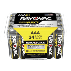 Rayovac Ultra Pro Alka AAA24 Batteries Storage Pak - For Multipurpose - AAA - 1.5 V DC - 24 / Pack