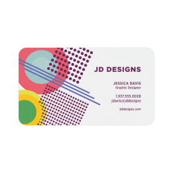 Custom Full-Color Raised Print Business Cards, Set Of 250 Cards