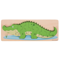 Bigjigs Toys Crocodile Number Puzzle