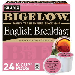 Bigelow® English Breakfast Tea Single-Serve K-Cups®, Box Of 24
