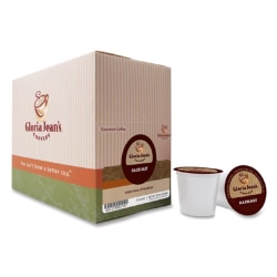 Gloria Jean's Coffees Single-Serve Coffee K-Cup® Pods, Hazelnut, Carton Of 24