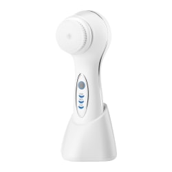 Conair True Glow® Waterproof And Rechargeable Sonic Facial Brush, 2-1/2"H x 2"W x 2"D, White
