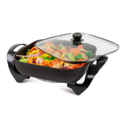 Nostalgia Electrics HomeCraft Electric Nonstick Skillet, 12", Black
