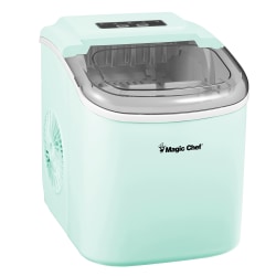 Magic Chef® Portable Countertop Ice Maker, 27-lbs. per Day, Mint Green, MCIM27M