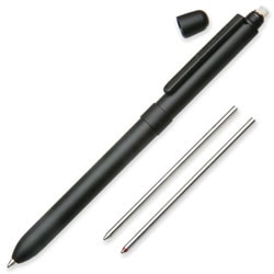 SKILCRAFT® B3 Aviator Multifunction Pen/Pencil, Medium Point, 0.5 mm, Black Barrel, Assorted Ink Colors
