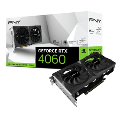 PNY GeForce RTX™ 4060 8GB GDDR6 PCI Express VERTO Dual-Fan Graphics Card DLSS 3