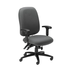 Mayline® 24-Hour High-Performance Armless Task Chair, Gray