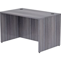 Lorell® Essentials 48"W Desk, Weathered Charcoal