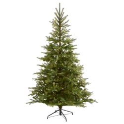 Nearly Natural North Carolina Spruce 84"H Artificial Christmas Tree With Bendable Branches, 84"H x 54"W x 54"D, Green