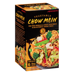 Ajinomoto Frozen Vegetable Chow Mein, 9 Oz, Box Of 6 Packs