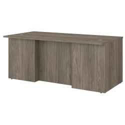 Bush Business Furniture Office 500 72"W Executive Computer Desk, Modern Hickory, Standard Delivery