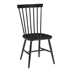 Office Star™ Eagle Ridge Dining Chairs, Black, Pack Of 2 Chairs