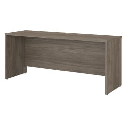 Bush Business Furniture Office 500 72"W Credenza Computer Desk, Modern Hickory, Standard Delivery
