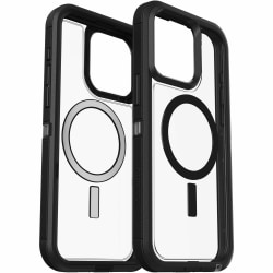 OtterBox iPhone 15 Pro Max Defender Series XT Clear Case With Magsafe - For Apple iPhone 15 Pro Max Smartphone - Black, Clear - Drop Resistant, Scrape Resistant, Dirt Resistant, Bump Resistant, Dust Resistant, Shock Absorbing