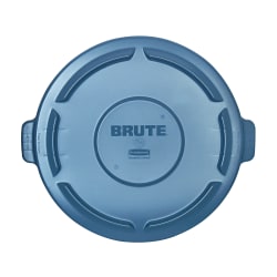 Rubbermaid Commercial Brute 44-Gallon Container Lid - Plastic - 1 Each - Gray